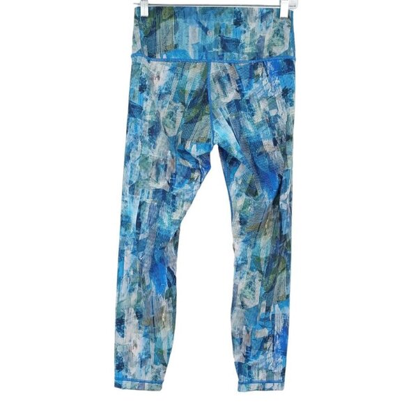 Lululemon Wunder Under Hi-Rise 7/8 Tight 25" Sun Dazed Multi Blue 8 Luxtreme - Picture 2 of 9